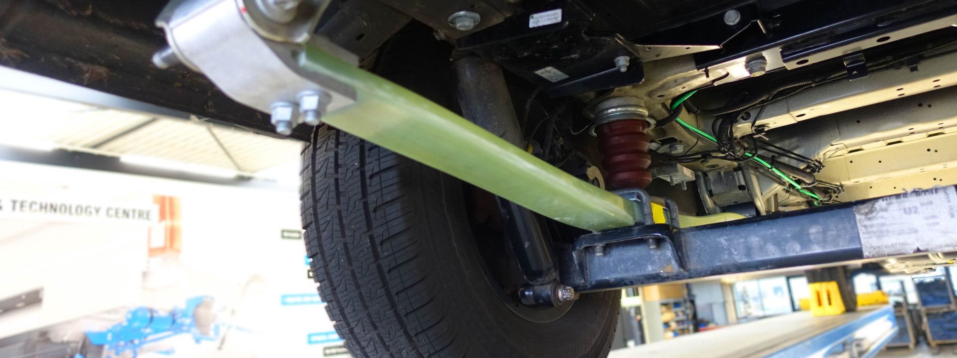Photo: Composite leaf springs GFRP